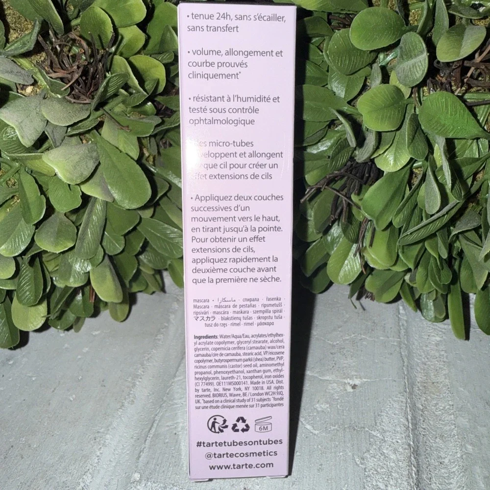 TARTE TARTELETTE TUBING MASCARA - BLACK 0.27 fl oz.‎ (NEW IN BOX)